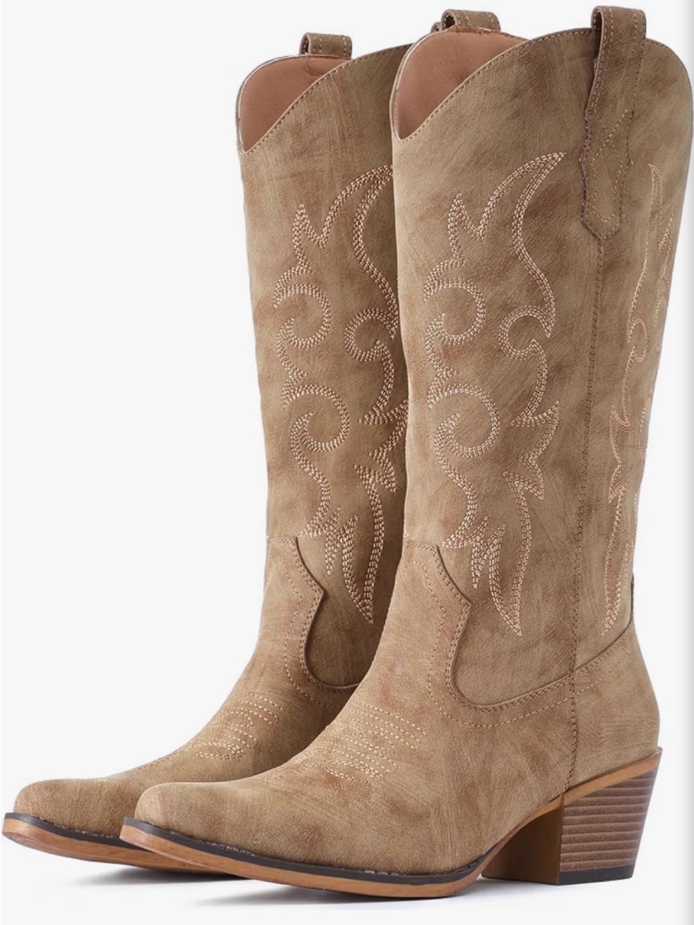 Amazon (IUV) - Women’s Camel Cowboy Boots